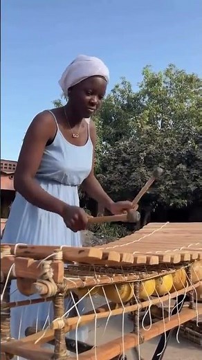 Balafon: An African traditional musical instrument.