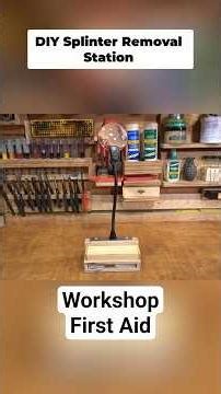 DIY Splinter Removal Station Needle, Tweezers & More! Every workshop needs this!
