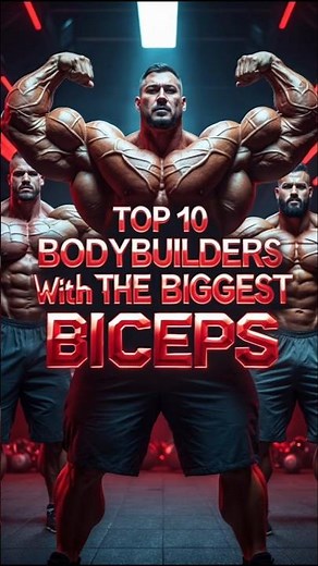 Top 10 Bodybuilders with the Biggest Biceps Ever| biggest biceps bodybuilder #bodybuilding #shorts
