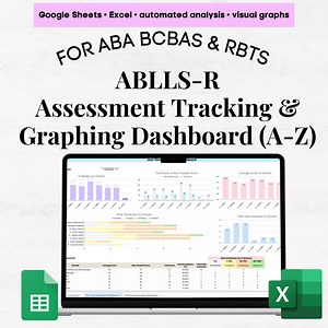 ABLLS-R Bewertungsbogen, ABLLS R Tracking Sheets Excel & Google Sheets, Ablls Bewertungsgraph, ablls Datenblätter, ablls Bewertungsdaten - Etsy.de