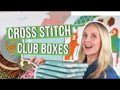 Save Time and Money with the Cross Stitch Club Boxes! | Caterpillar Cross Stitch