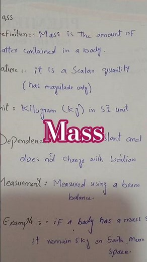 what is mass # essential physics #shortvideo #physics