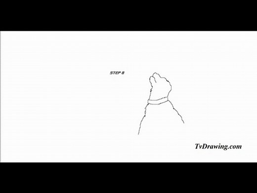 How To Draw a  Simple Dog Sitting Down Easy Step by Step