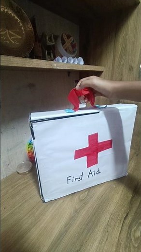 homemade first aid box.