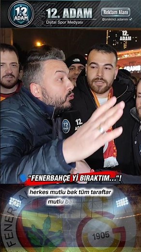 💥"I LEFT FENERBAHÇE..."❗ GALATASARAY 3-0 BAŞAKŞEHİR MATCH FAN INTERVIEW. #galatasaray #fyp