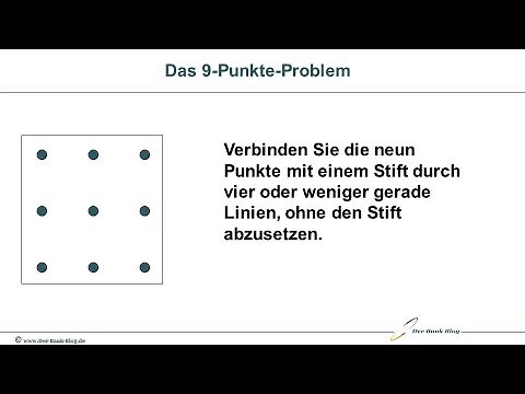„Outside-the-box“-Denken zur Lösung des 9-Punkte-Problems