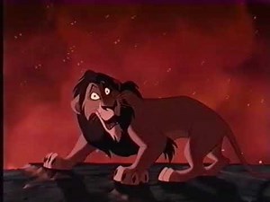The Lion King 1995 VHS Simba vs Scar Final Battle