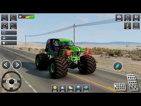 Crazy Monster Truck Ramp Jumps & Destruction