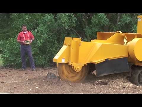 Hurricane Remote controlled stumpgrinder on tracks