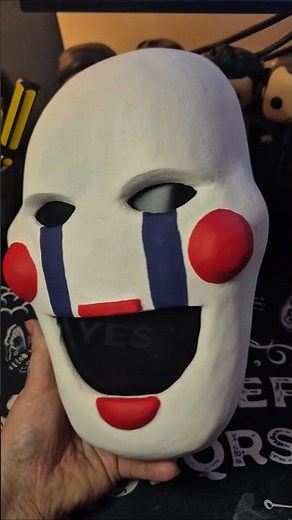 making the Puppet's mask from #fivenightsatfreddys