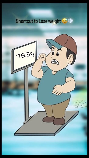 Weight Loss Hack Nobody Told You 🤣💨 | Funny Short | #2danimation #funny #weightloss #gym #shorts