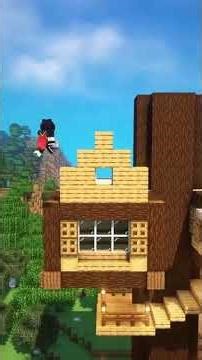Best Minecraft Treehouse Build 🌳🏡 | Ultimate Survival Base Idea #shorts