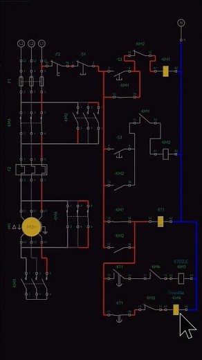 simulation de démarrage étoile triangle deux sens de rotation