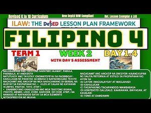 Filipino 4 Term 1 Week 2