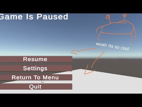 Unity how to make a pause menu