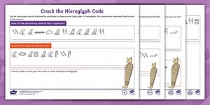 Ancient Egypt: Crack the Hieroglyph Code KS2 Worksheets