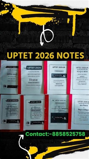 Get your notes delivered to your home to pass UPTET 2025 in the first attempt.