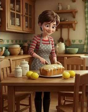 Making Lemon Drizzle cake.