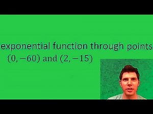 Exponential Function through 2 points