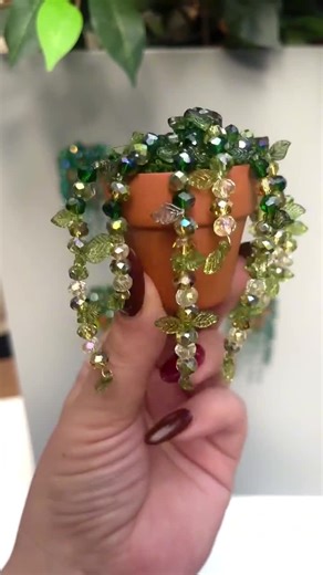 Beaded Plant Fridge Magnet Terracotta Potted Plant Magnets, Crystal Plant Suncatcher, Handmade Fridge Decor, Mini Plant Refrigerator Magnets - Etsy