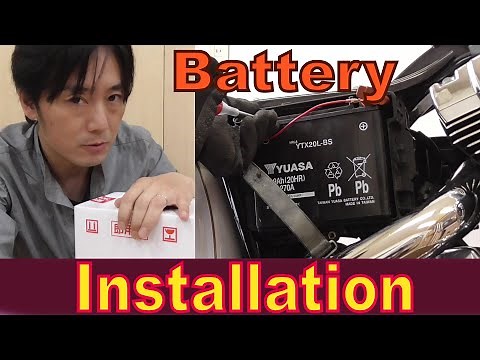 【FXDL】How to install a motorcycle battery -Harley Davidson dyna lowrider ハーレー ダイナローライダー バッテリー交換