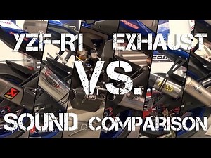 15-17 Yamaha YZF-R1 Exhaust Sound Comparison from Sportbiketrackgear.com