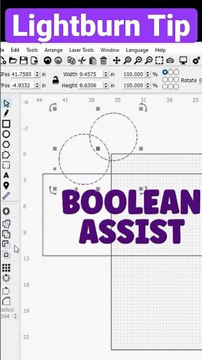 Welding, intersecting, subtracting, and unions in Lightburn. How to use Boolean assist #lightburn