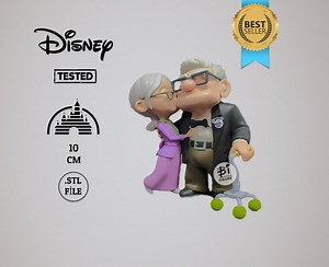 Carl and Ellie - Disney/pixar's UP, (house Model GİFT) 3D Printed Figure STL File (digital) Movie Character Design, up House - Etsy