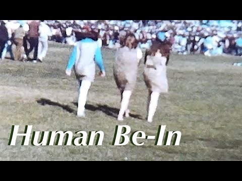 1967 Human Be-In Rare San Francisco Film Golden Gate Park Hippies Flower Children People Watching