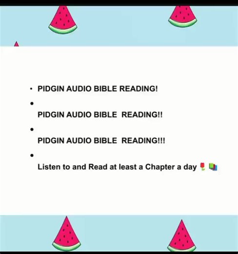 Jingle for AUDIO BIBLE READING #pov #foryoupage #pidgin #naijapidgin #pidginaudioBible #viral