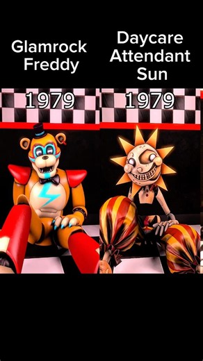 Glamrock Freddy VS Daycare Attendant Sun over the years