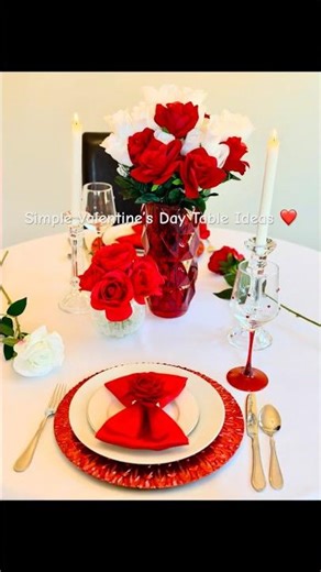 Elegant Valentine’s Day Table Setup ❤️ Simple + Cozy Inspiration
