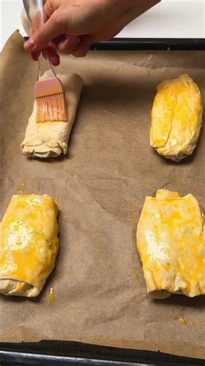 🥐 Easy Cheese Puff Pastry #baking #shorts #pastry #foodies #rezepte #cheese