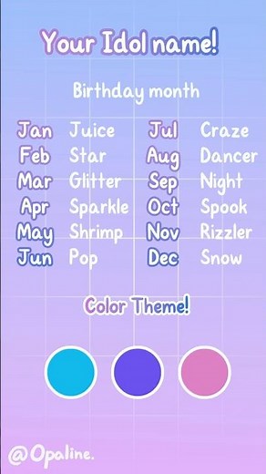 🫧 Part 9🥤 Make an OC Pause Challenge [Idol Edition] #oc #pausechallange #art