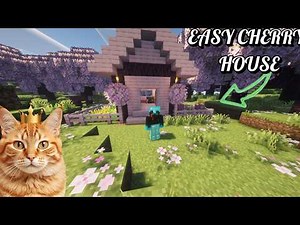 How To Build A CHERRY WOOD House In Minecraft