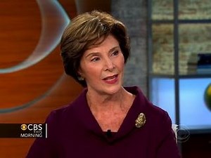 Laura Bush talks Bush Institute work in Africa and first grandchild