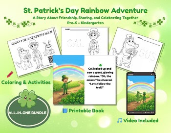 St. Patrick’s Day Rainbow Adventure | Printable Book, Video & Activities