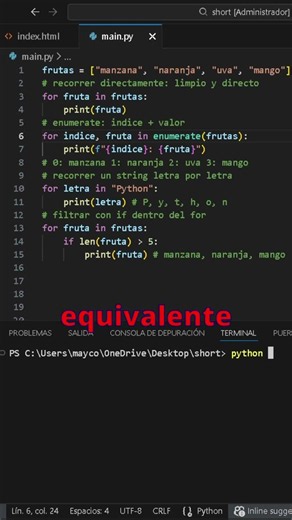Python desde cero #9 | Bucle for sobre listas y strings
