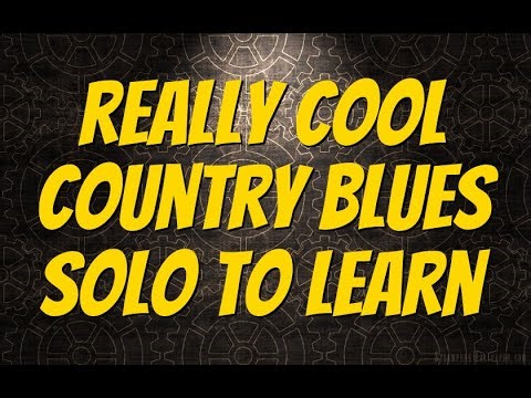 Really Cool Country Blues Guitar Solo To Learn By Scott Grove