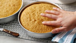 Testing to see if a cake is cooked