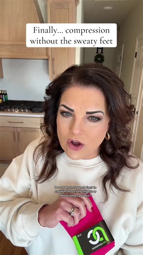 All the compression, none of the toe squeeze. These footless compression socks help reduce swelling and support tired legs—while keeping your feet free and comfy all day. #socks #travelmusthave #travel #compressionsocks #swelling