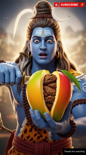 Shiva planted a mango and magic happened! 🥭😳 #shorts #mahadev