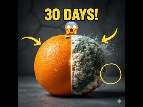 Orange Rotting for 30 Days 🍊 Mind-Blowing Time-Lapse Experiment #timelapse #science #experiment