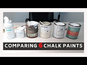 COMPARING 6 POPULAR CHALK PAINTS. WAVERLY. BEHR. KILZ.RUSTOLEUM. AMERICANA. VALSPAR CHALK PAINT DEMO