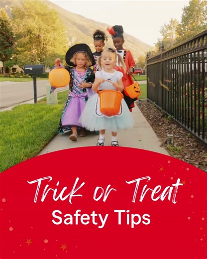 Keep yourself and your kids safe this Halloween by planning a route with sidewalks. Avoid walking on the road unless you're at a crosswalk. | Gary L Cooper Insurance Agency Inc
