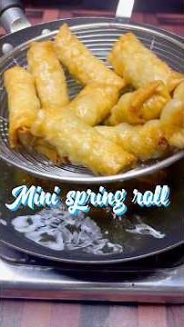 Mini spring roll recipe by food shoot