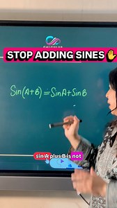 Sin (A B) is not equal to Sin A Sin B ❌ 👉 Trigonometry doesn’t distribute like algebra. 👉 One identity can save you marks. #trigonometry #StudySmart #highschoolmath #stemeducation #mathtricks | Concepts by Indervir Jolly