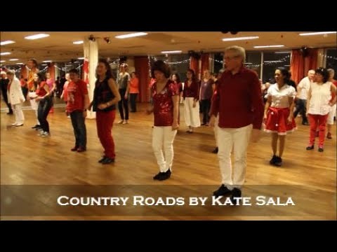 Country Roads line dance country - Kate Sala