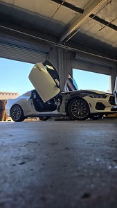 Ford Mustang GT 7th Gen getting lambo doors installed be the BEST, Vertical Doors, Inc., in Lake Elsinore California. Contact us now to get yours! #Ford #fordmustang #lambodoors #verticaldoors #lambodoorinstaller #verticaldoorinstaller #mustang | Vertical Doors | Facebook