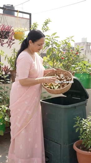 #composting #compostbin #ushasgarden #compostathome #compostmaking #kitchenwastecompost #tipsandhack